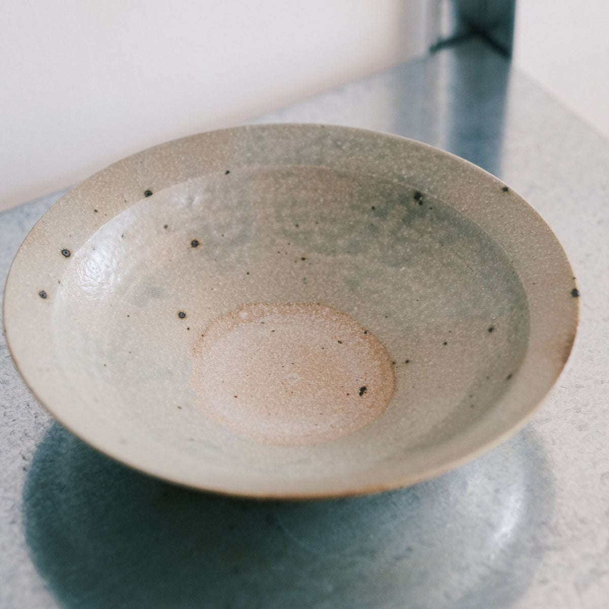 Rimmed Plate, Ash Glaze