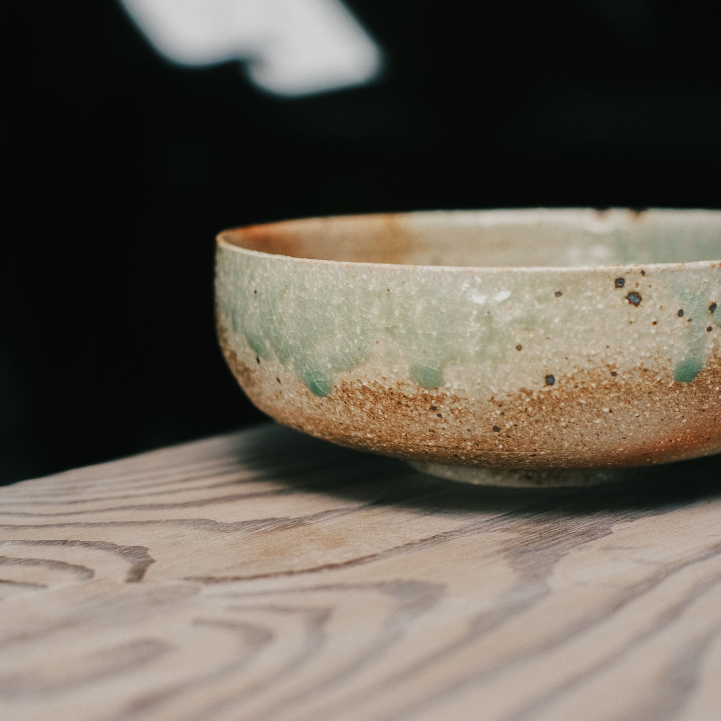 Wide Bowl - 6.3in, Hidasuki Ash Glaze