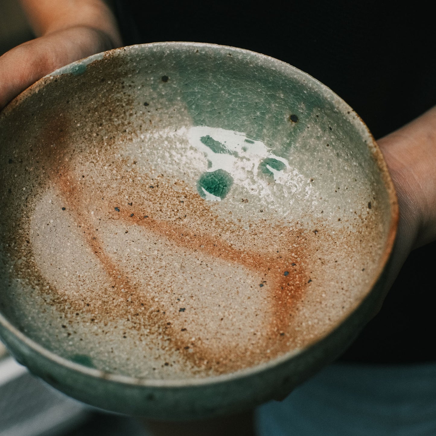 Wide Bowl - 6.3in, Hidasuki Ash Glaze