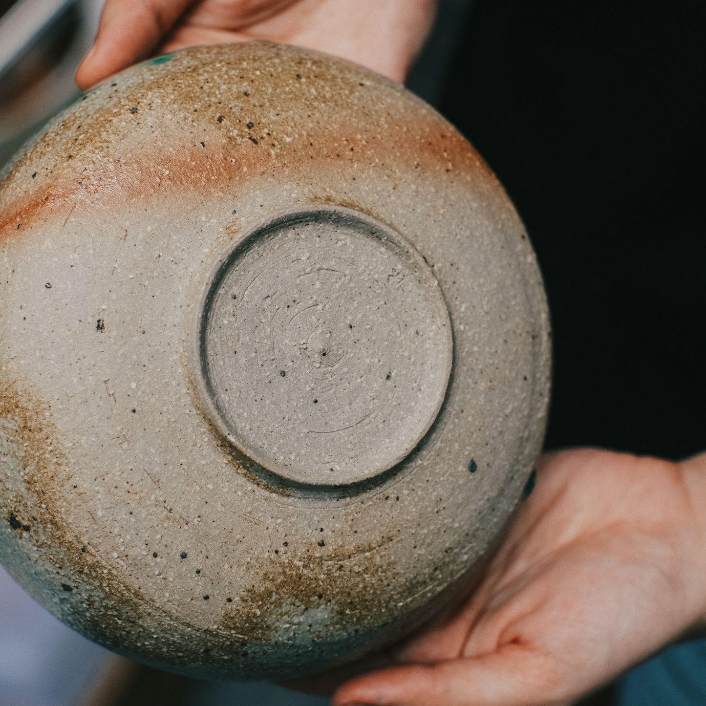 Wide Bowl - 6.3in, Hidasuki Ash Glaze