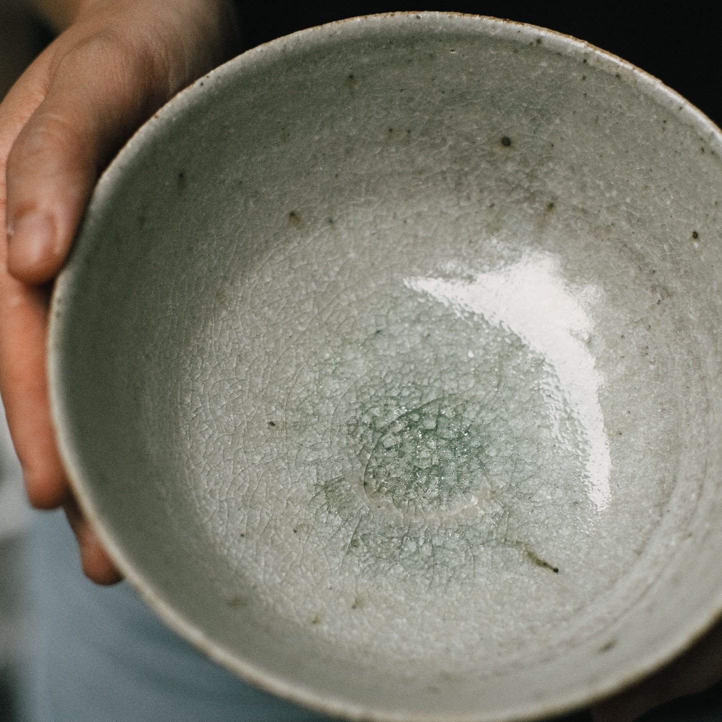 Wide Bowl - 5.8in, Transparent Ash Glaze