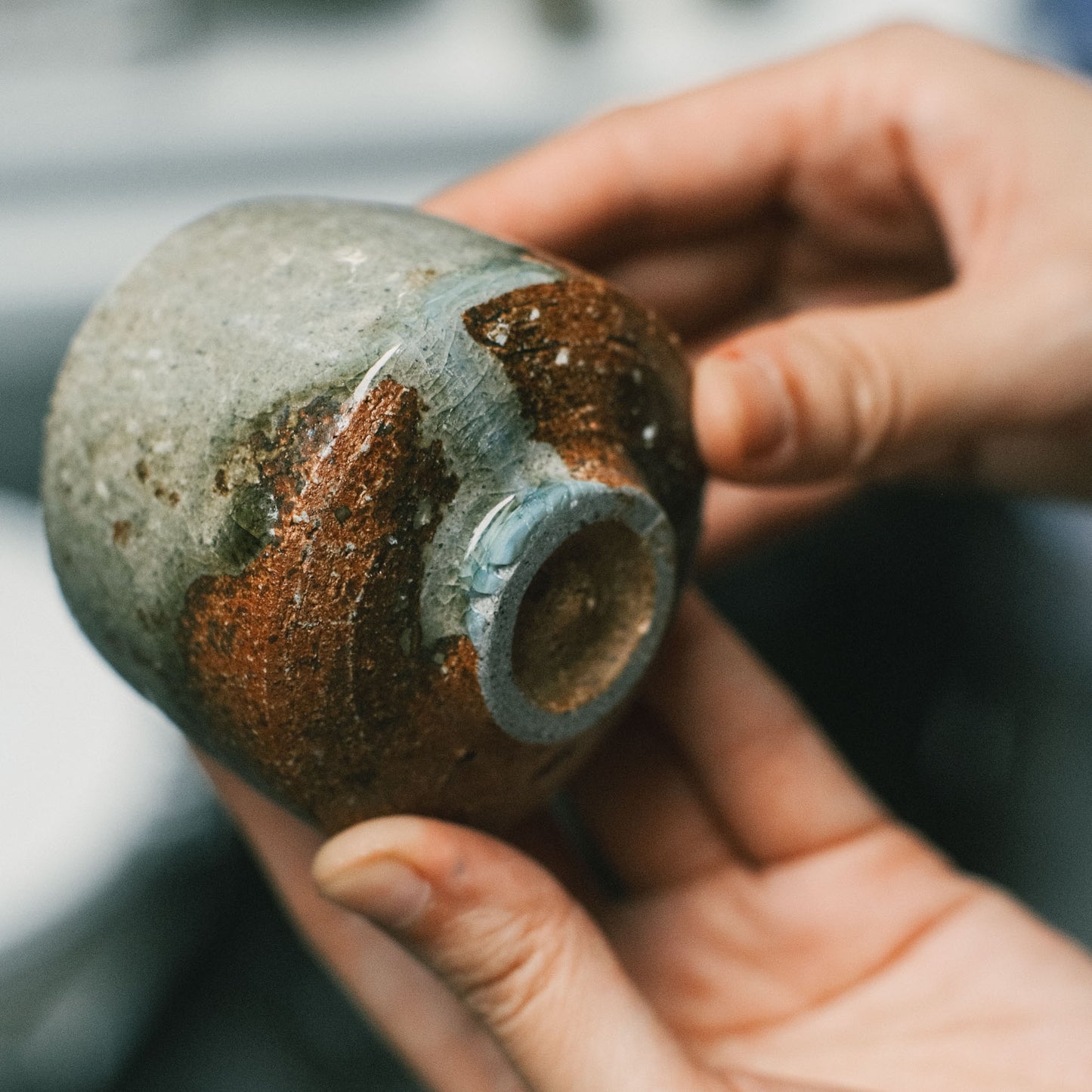 Guinomi, Ash Glaze
