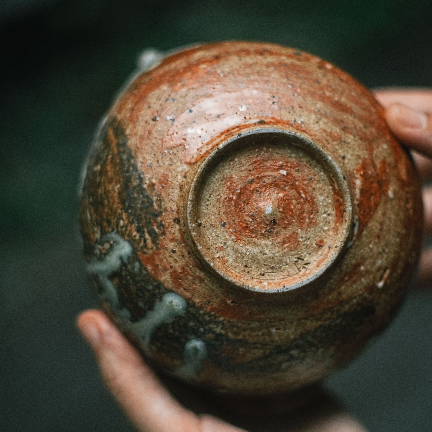 Katakuchi Tea Bowl, Ash Glaze