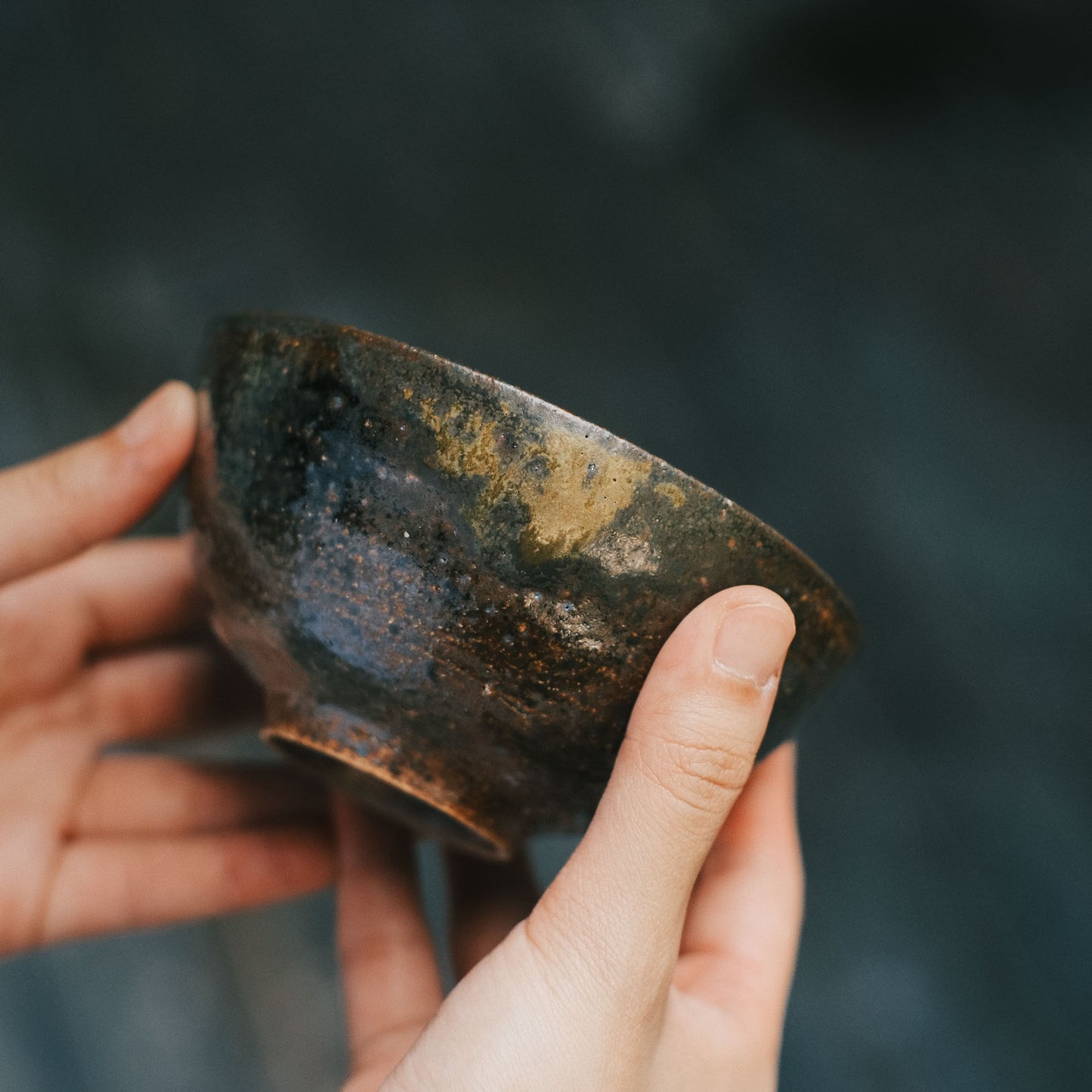 Rice Bowl, Black Glaze