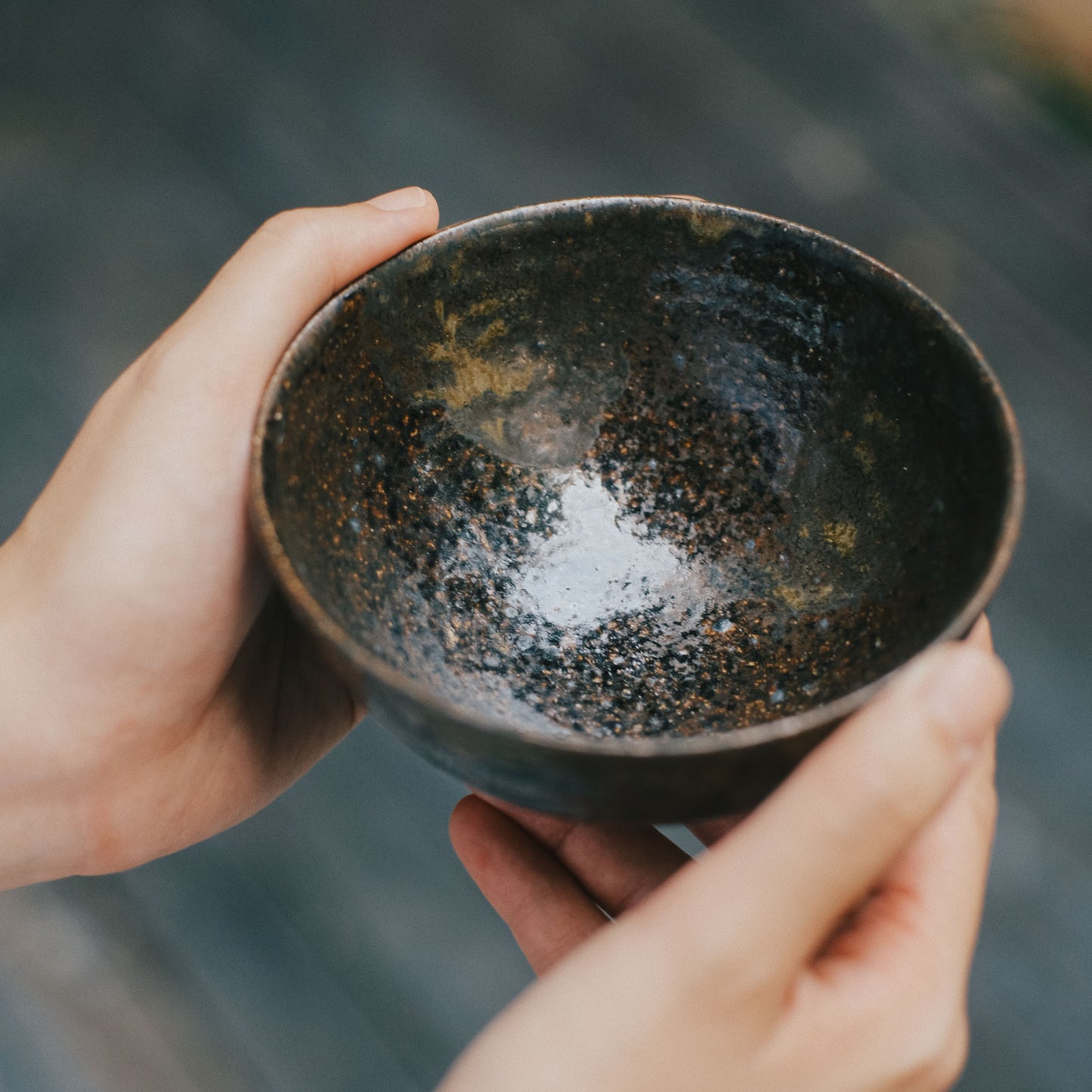 Rice Bowl, Black Glaze