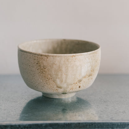 Round Tea Bowl, Ash Glaze
