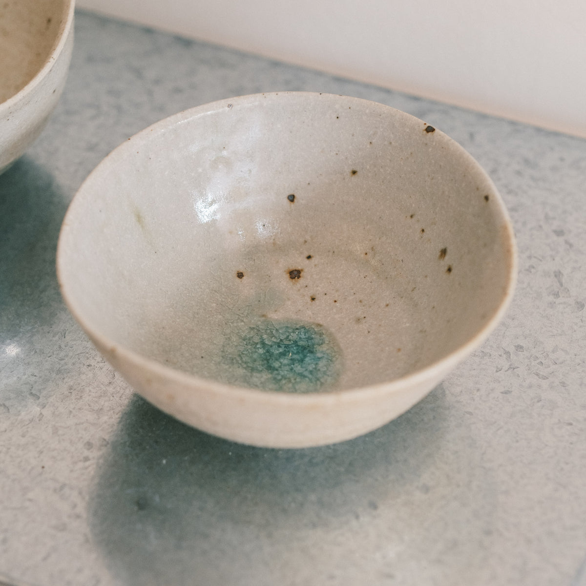 Triangle Side Bowl, Ash Glaze