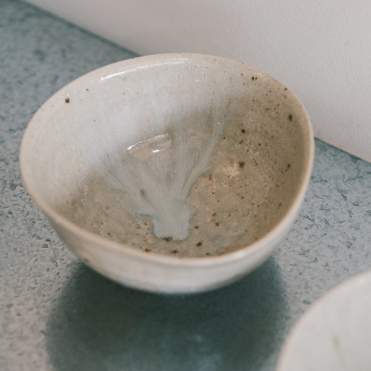 Triangle Side Bowl, Ash Glaze