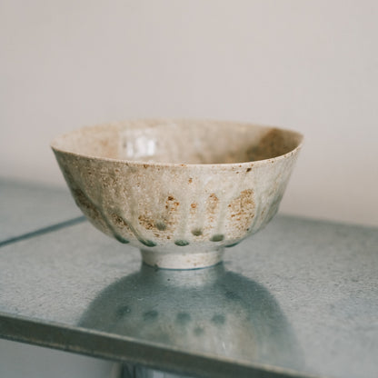 Triangle Side Bowl, Ash Glaze