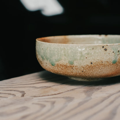 Wide Bowl - 6.3in, Hidasuki Ash Glaze
