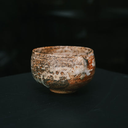 Katakuchi Tea Bowl, Ash Glaze